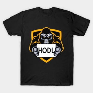 Hold On For Dear Life HODL Ape T-Shirt